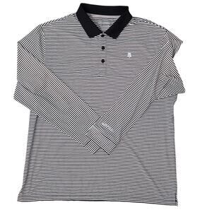 Coolibar Erodym Long Sleeve Striped Polo,  lightweight sun protection sz XL